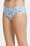 Zivame Whimsical Print Low Rise Full Coverage Hipster Panty - Floral Chevron Pt — thumbnail 3